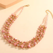 Load image into Gallery viewer, Junie Rose Cube Necklace