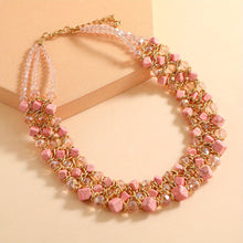 Load image into Gallery viewer, Junie Rose Cube Necklace