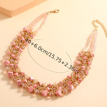 Load image into Gallery viewer, Junie Rose Cube Necklace