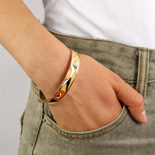 Load image into Gallery viewer, Isabeau 14K Gold Plated Egyptian Bangle