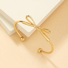 Load image into Gallery viewer, Bowknot Tie Minimalist Gold Bracelet - Serenity Handmade Jewelry