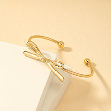 Load image into Gallery viewer, Bowknot Tie Minimalist Gold Bracelet - Serenity Handmade Jewelry