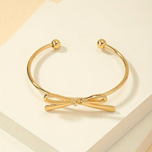Load image into Gallery viewer, Bowknot Tie Minimalist Gold Bracelet - Serenity Handmade Jewelry