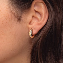 Load image into Gallery viewer, Darma Delicate Sun Hoop Earrings - Serenity Handmade Jewelry