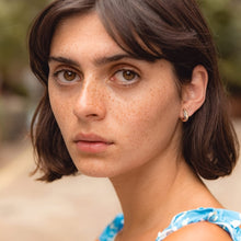 Load image into Gallery viewer, Darma Delicate Sun Hoop Earrings - Serenity Handmade Jewelry