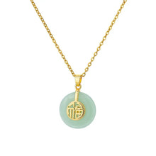 Load image into Gallery viewer, Golden Opal Elegance Pendant Necklace - Serenity Handmade Jewelry