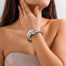 Load image into Gallery viewer, Sleek Cascade Cuff Bracelet - Serenity Handmade Jewelry