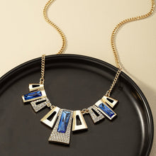 Load image into Gallery viewer, 14K Gold Plated Felicity Geometric Pendant Necklace - Serenity Handmade Jewelry