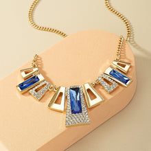 Load image into Gallery viewer, 14K Gold Plated Felicity Geometric Pendant Necklace - Serenity Handmade Jewelry