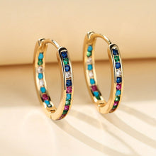 Load image into Gallery viewer, 18K Gold Plated Nikolina Hoops - Serenity Handmade Jewelry