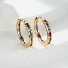 Load image into Gallery viewer, 18K Gold Plated Nikolina Hoops - Serenity Handmade Jewelry