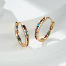 Load image into Gallery viewer, 18K Gold Plated Nikolina Hoops - Serenity Handmade Jewelry