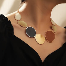 Load image into Gallery viewer, Adriana Colorblock Geometric Necklace - Serenity Handmade Jewelry