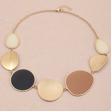 Load image into Gallery viewer, Adriana Colorblock Geometric Necklace - Serenity Handmade Jewelry