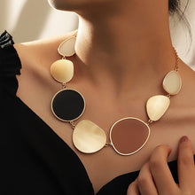 Load image into Gallery viewer, Adriana Colorblock Geometric Necklace - Serenity Handmade Jewelry
