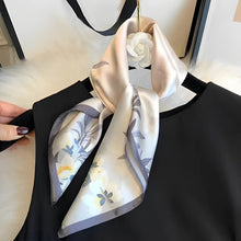 Load image into Gallery viewer, Amelia Floral Elegance Mulberry Silk Scarf - Serenity Handmade Jewelry