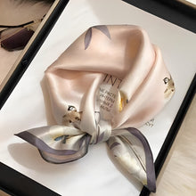 Load image into Gallery viewer, Amelia Floral Elegance Mulberry Silk Scarf - Serenity Handmade Jewelry