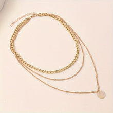 Load image into Gallery viewer, Cordelia Circular Pendant Layered Necklace - Serenity Handmade Jewelry