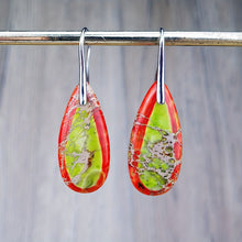 Load image into Gallery viewer, Daria Droplet Detail Dangle Earrings - Serenity Handmade Jewelry