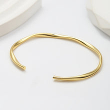 Load image into Gallery viewer, Eloise 18K Gold Plated Bangle - Serenity Handmade Jewelry