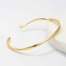 Load image into Gallery viewer, Eloise 18K Gold Plated Bangle - Serenity Handmade Jewelry
