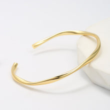 Load image into Gallery viewer, Eloise 18K Gold Plated Bangle - Serenity Handmade Jewelry