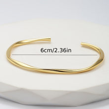 Load image into Gallery viewer, Eloise 18K Gold Plated Bangle - Serenity Handmade Jewelry