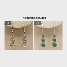 Load image into Gallery viewer, Eulalia Swirling Dangle Earrings - Serenity Handmade Jewelry