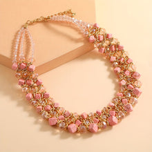 Load image into Gallery viewer, Junie Rose Cube Necklace - Serenity Handmade Jewelry