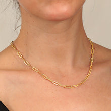 Load image into Gallery viewer, Kiara 18K Gold Plated Paperclip Necklace - Serenity Handmade Jewelry
