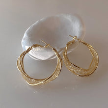 Load image into Gallery viewer, Kiarra Twisted Winding Earrings - Serenity Handmade Jewelry