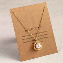 Load image into Gallery viewer, Pearl Essence 18K Gold Plated Necklace - Serenity Handmade Jewelry