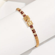 Load image into Gallery viewer, Silvia Ruby Bohemian Bangle - Serenity Handmade Jewelry