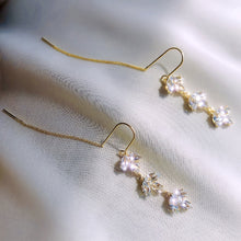 Load image into Gallery viewer, Step Into Nature 14K Gold Plated Dangle Earrings - Serenity Handmade Jewelry