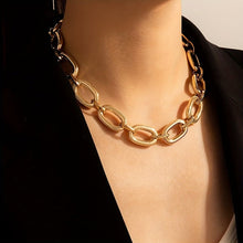 Load image into Gallery viewer, Stephanie 18K Gold Plated Lock Necklace - Serenity Handmade Jewelry