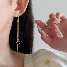 Load image into Gallery viewer, Verena Black Dangle Earrings - Serenity Handmade Jewelry