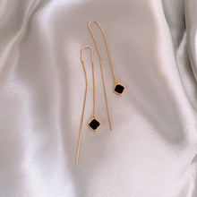 Load image into Gallery viewer, Verena Black Dangle Earrings - Serenity Handmade Jewelry