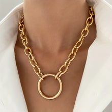 Load image into Gallery viewer, Zephyra Exaggerated Circle Necklace - Serenity Handmade Jewelry