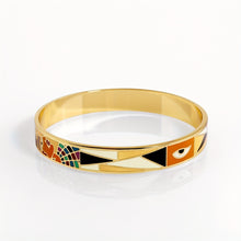 Load image into Gallery viewer, Isabeau 14K Gold Plated Egyptian Bangle
