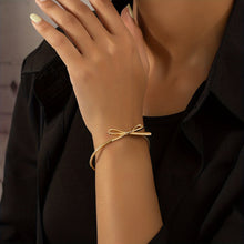 Load image into Gallery viewer, Bowknot Tie Minimalist Gold Bracelet - Serenity Handmade Jewelry
