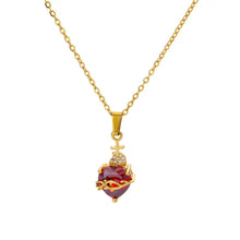 Load image into Gallery viewer, Golden Opal Elegance Pendant Necklace - Serenity Handmade Jewelry
