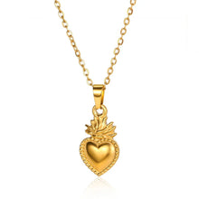 Load image into Gallery viewer, Golden Opal Elegance Pendant Necklace - Serenity Handmade Jewelry
