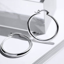 Load image into Gallery viewer, Miriam Oval Hoop Earrings - Serenity Handmade Jewelry
