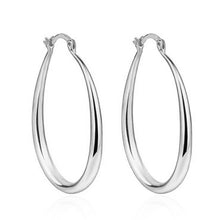 Load image into Gallery viewer, Miriam Oval Hoop Earrings - Serenity Handmade Jewelry
