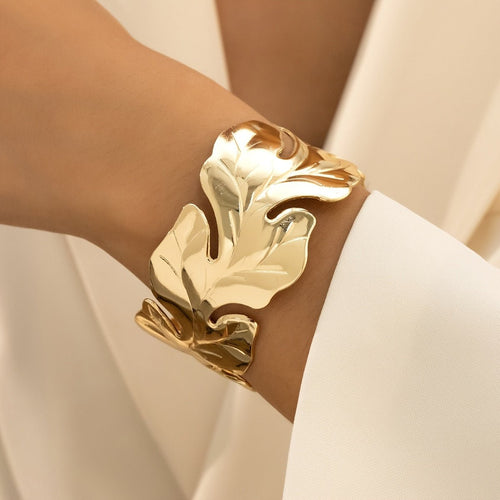 Tropical Taste Gold Leaf Bracelet - Serenity Handmade Jewelry