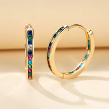 Load image into Gallery viewer, 18K Gold Plated Nikolina Hoops - Serenity Handmade Jewelry
