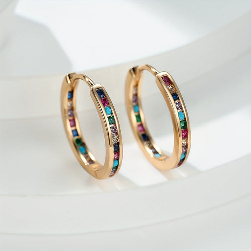 18K Gold Plated Nikolina Hoops - Serenity Handmade Jewelry