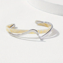 Load image into Gallery viewer, 18K Gold Plated Victoria Wave Bangle - Serenity Handmade Jewelry
