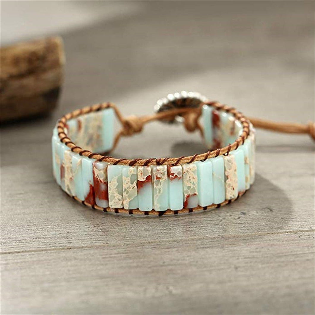 Althea Square Stone Bracelet - Serenity Handmade Jewelry