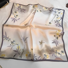 Load image into Gallery viewer, Amelia Floral Elegance Mulberry Silk Scarf - Serenity Handmade Jewelry
